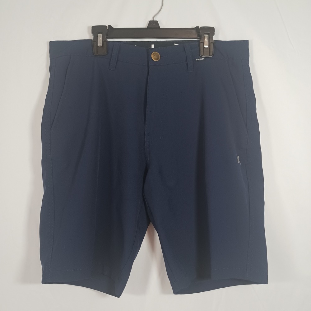 Hurley Hybrid Shorts Mens 30 Navy Blue Excellent Stretch Quick Dry Chino